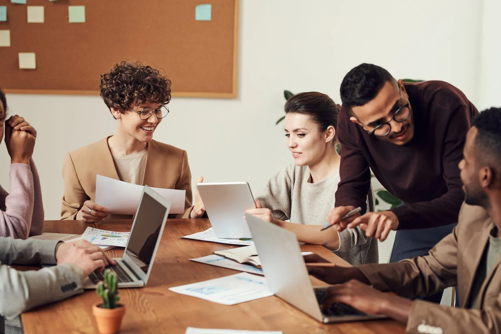 Staffing agency owner reviewing payroll funding and invoice factoring